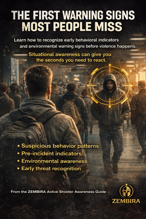 Active Shooter Awareness & Threat Recognition Guide + Emergency Survival Checklist (Civilian Safety PDF)