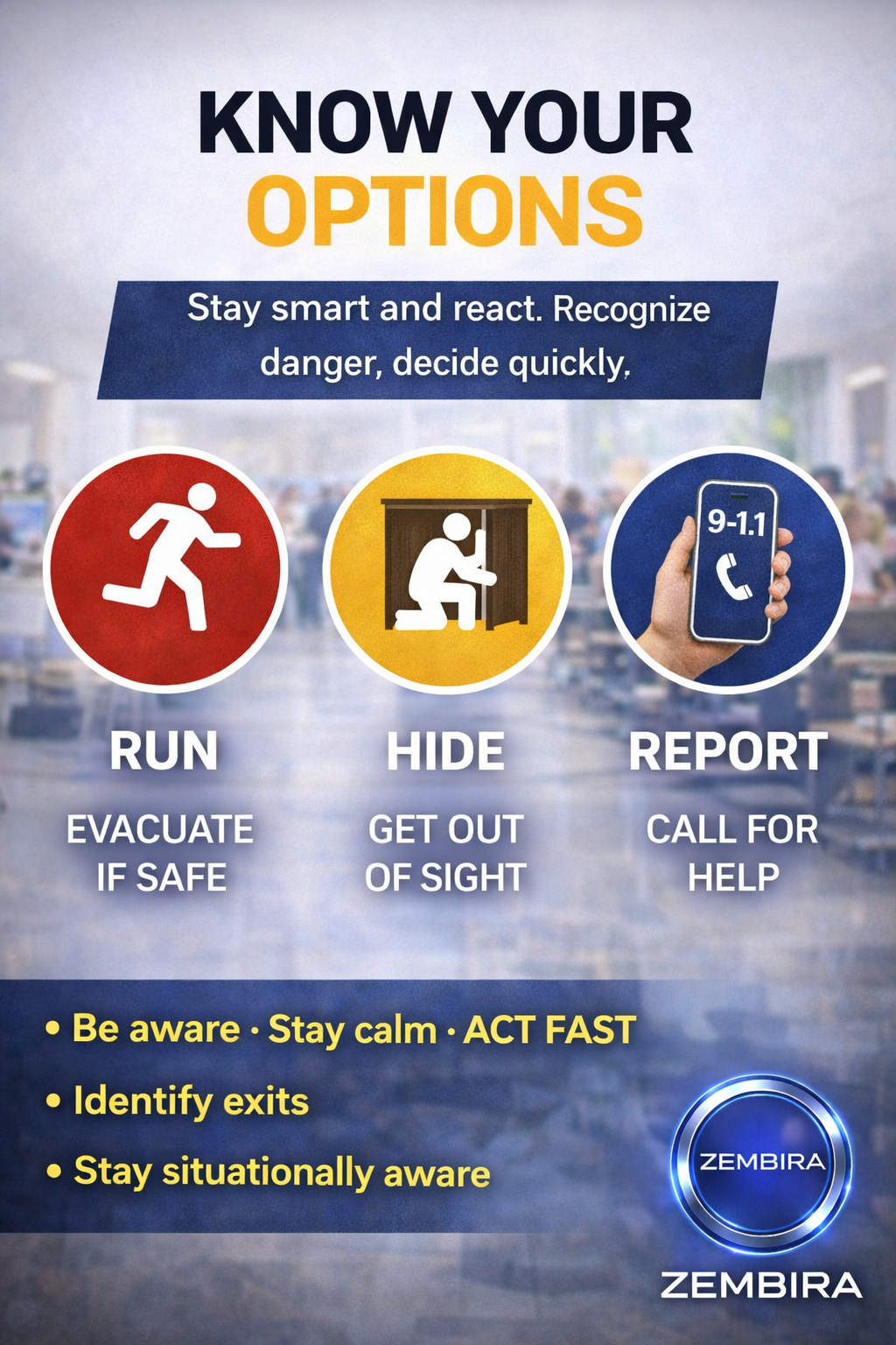 Active Shooter Awareness & Threat Recognition Guide + Emergency Survival Checklist (Civilian Safety PDF)