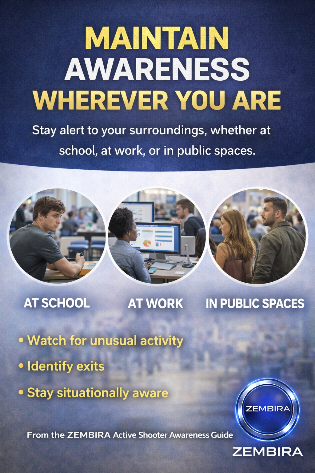 Active Shooter Awareness & Threat Recognition Guide + Emergency Survival Checklist (Civilian Safety PDF)