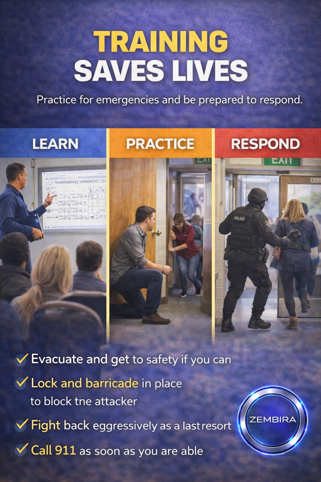 Active Shooter Awareness & Threat Recognition Guide + Emergency Survival Checklist (Civilian Safety PDF)